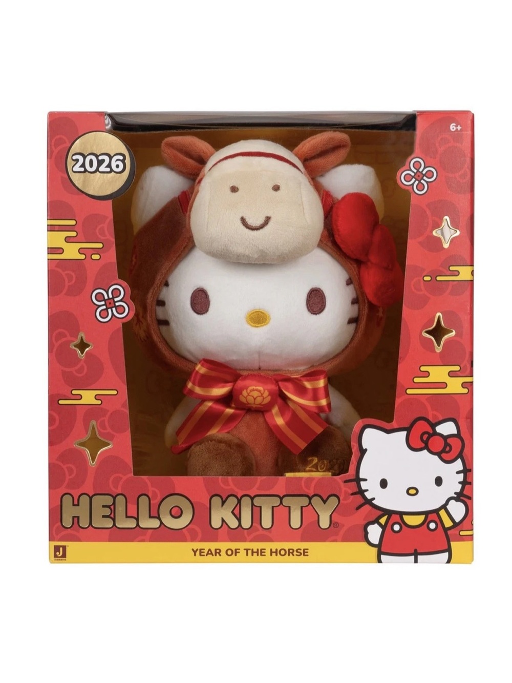 Lunar New Year 2026 Hello Kitty Boxed Plush Year of the Horse- Jazwares x Sanrio